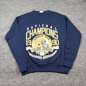 Vintage Georgia Tech Yellow Jackets 1990 Sweatshirt Mens L SPA Sportswear